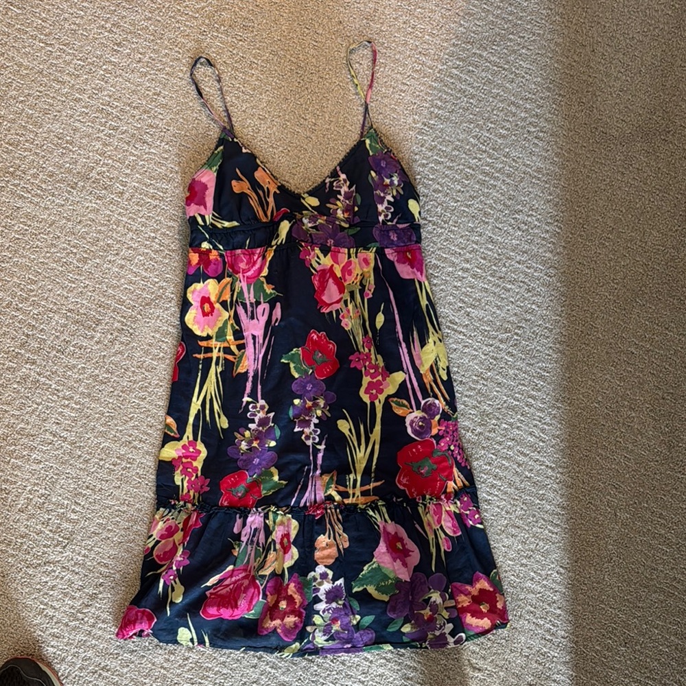 American Eagle Floral Spaghetti Strap Dress